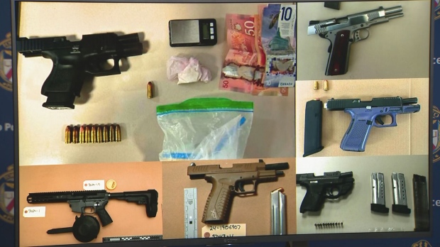 guns seized Labour Day weekend