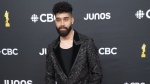 AP Dhillon arrives on the red carpet for the Juno Awards in Edmonton on Monday, March 13, 2023. THE CANADIAN PRESS/Jason Franson