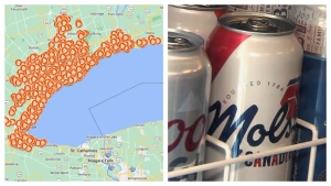 This map shows the corner stores licensed to sell some alcoholic beverages in the GTA as of Sept. 5.