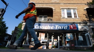 A Couche-Tard convenience store is seen in Montreal, Thursday, Sept. 5, 2024. Alimentation Couche-Tard Inc.'s incoming CEO says the company is convinced it can close on a blockbuster bid to take over 7-Eleven-owner Seven & i Holdings Co. Ltd. THE CANADIAN PRESS/Christinne Muschi