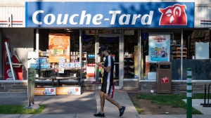 A Couche-Tard convenience store is seen in Montreal, Thursday, Sept. 5, 2024. The Japanese owner of 7-Eleven has rejected a takeover offer from Quebec-based Alimentation Couche-Tard Inc. THE CANADIAN PRESS/Christinne Muschi