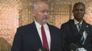 Greg Percy speaks to the media after being appointed as interim CEO of TTC on Friday, Sept. 6, 2024. (CP24)