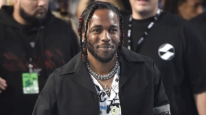 FILE - Kendrick Lamar arrives at the MTV Video Music Awards, on Aug. 27, 2017, in Inglewood, Calif. (Photo by Chris Pizzello/Invision/AP, File)
