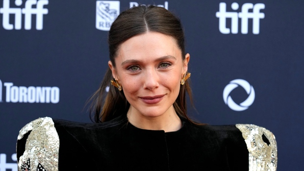 Elizabeth Olsen attends the premiere of "The Assessment" at Princess of Wales Theatre during the Toronto International Film Festival on Sunday, Sept. 8, 2024, in Toronto. (AP Photo/Chris Pizzello)