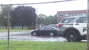 shooting in parking lot of Scarborough high school