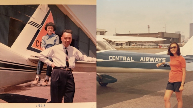 Evelyn and Robert Wong, Roberta Lau