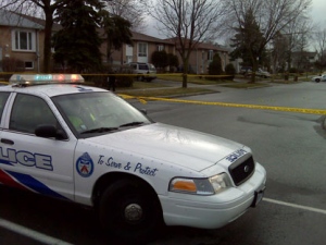 A man is in hospital following a stabbing in the east end. (CP24/Mathew Reid)