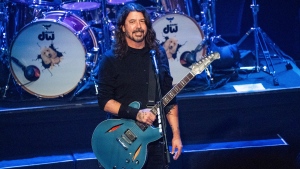 Dave Grohl of Foo Fighters performs during an Austin City Limits live taping Thursday, Oct. 12, 2023, in Austin, Texas. (Photo by Amy Harris/Invision/AP)