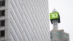 TD Bank signage is pictured in the financial district in Toronto, Friday, Sept. 8, 2023. THE CANADIAN PRESS/Andrew Lahodynskyj