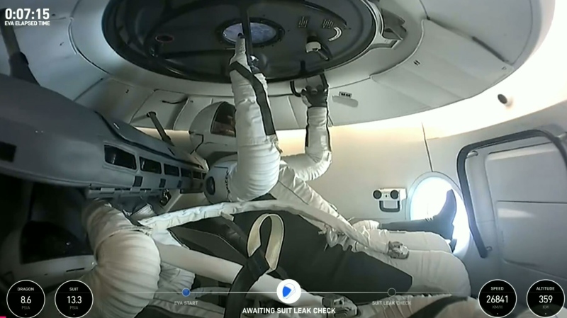 LIVE: First commercial spacewalk attempt