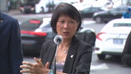 Toronto Mayor Olivia Chow speaks a news conference on Toronto's congestion management plan Thursday September 12, 2024. 