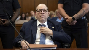 FILE — Harvey Weinstein appears for a pretrial hearing in Manhattan criminal court, July 19, 2024, in New York. (Adam Gray/Pool Photo via AP, File)