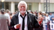 Musician Randy Bachman poses for photographs on the red carpet for the film 'Takin' Care of Business' during the Toronto International Film Festival in Toronto on Thursday, September 12, 2024. (THE CANADIAN PRESS/Nathan Denette)