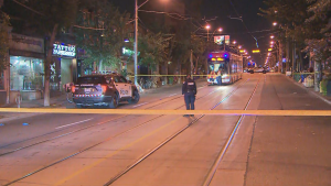 Police are on the scene of a stabbing in Parkdale on Thursday, Sept. 12, 2024. (CP24)