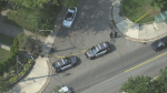 Police are on the scene near St. Clair and Oakwood after shots were fired on Friday, Sept. 13, 2024. (Chopper 24)