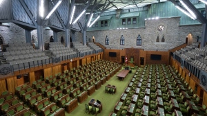 The chamber of the House of Commons is seen in Ottawa, Thursday, Sept. 12, 2024. Parliament will resume Monday following the summer recess. On Monday Parliamentarians will return to the familiar stone walls of West Block in Ottawa to find the political landscape has shifted significantly. THE CANADIAN PRESS/Adrian WyldThe chamber of the House of Commons is seen in Ottawa, Thursday, Sept. 12, 2024. Parliament will resume Monday following the summer recess. On Monday Parliamentarians will return to the familiar stone walls of West Block in Ottawa to find the political landscape has shifted significantly. THE CANADIAN PRESS/Adrian Wyld