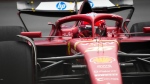 Ferrari driver Charles Leclerc of Monaco in action during a Formula One Grand Prix practice in Baku, Azerbaijan, on Saturday, Sept. 14, 2024. (AP Photo/Sergei Grits)