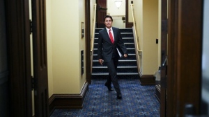 Prime Minister Justin Trudeau makes his way to the House of Commons on Parliament Hill in Ottawa on Monday, Sept. 18, 2023. THE CANADIAN PRESS/Sean Kilpatrick
