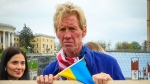 Ryan Wesley Routh takes part in a rally in central Kyiv, Ukraine, Saturday, April 30, 2022. (AP / Efrem Lukatsky) 