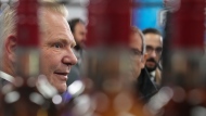 Ontario Premier Doug Ford attends an press availability at a convenience store in Toronto, Thursday, Dec. 14, 2023. THE CANADIAN PRESS/Chris Young 