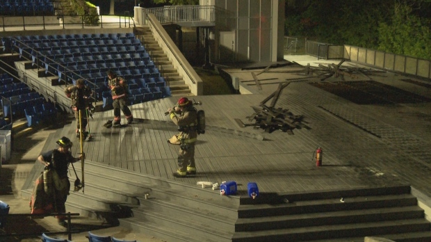 Earl Bales amphitheatre fire