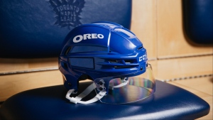 Maple Leafs helmet