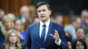 Conservative Leader Pierre Poilievre rises during question period in the House of Commons on Parliament Hill in Ottawa on Tuesday, Sept. 17, 2024. Next week could be the first opportunity for Conservative Leader Pierre Poilievre to introduce a non-confidence motion asking other parties to topple the Liberal government. THE CANADIAN PRESS/Sean Kilpatrick