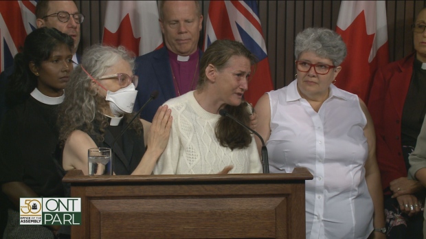 Rev. Canon Maggie Helwig and Jennifer Haier