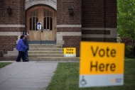 Voters in an eastern Ontario riding head to the polls Thursday in a provincial byelection that may end up being a tighter race than its recent electoral history would suggest. Voters head to the polls to cast a ballot in the Ontario provincial elections in Toronto on Thursday, June 7, 2018. THE CANADIAN PRESS/Chris Donovan