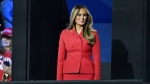 Former first lady Melania Trump is seen at the Republican National Convention in Milwaukee on July 18. (Anthony Behar /Sipa / AP via CNN Newsource)