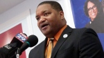 Atlantic City Mayor Marty Small Sr. speaks at a press conference in Atlantic City, N.J., on Jan. 15, 2020. (AP Photo/Wayne Parry)
