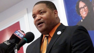 Atlantic City Mayor Marty Small Sr. speaks at a press conference in Atlantic City, N.J., on Jan. 15, 2020. (AP Photo/Wayne Parry)
