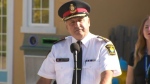 York Regional Police Chief Jim McSween speaks during a Sept. 19 news conference on the new school-police protocol. 