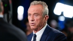 Robert F. Kennedy, Jr. in the spin room after a presidential debate between Republican presidential nominee former U.S. President Donald Trump and Democratic presidential nominee Vice President Kamala Harris, Tuesday, Sept. 10, 2024, in Philadelphia. (Matt Rourke / AP Photo)