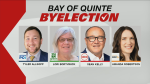 The candidates running to represent the Bay of Quinte at Queen's Park. (CP24 Graphic)