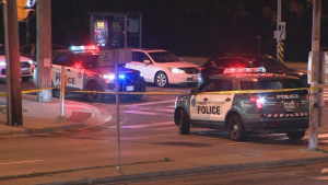 Toronto police are investigating a collision near Jane and Sheppard that sent a pedestrian to the hospital on Thursday, Sept. 19, 2024. (CP24)