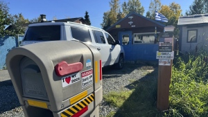 A home owned by Panos Anastasiou, who has been charged in federal court for allegedly sending graphic threats to U.S. Supreme Court justices and their families, is shown in Anchorage, Ala., Thursday, Sept. 19, 2024. (AP Photo/Mark Thiessen)