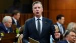 Conservative member of Parliament Michael Barrett asks a question during question period in the House of Commons of Parliament Hill in Ottawa on Thursday, June 6, 2024. THE CANADIAN PRESS/Sean Kilpatrick 