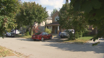 A police tape surrounds a Richmond Hill home where one person was found dead on Saturday, Sept. 21. 2024. (CP24)