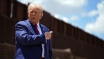 Republican presidential nominee former U.S. president Donald Trump speaks along the southern border with Mexico, on Aug. 22, 2024, in Sierra Vista, Ariz. (AP Photo/Evan Vucci, File)