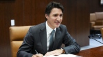 Prime Minister Justin Trudeau takes part in a bilateral meeting with Antonio Guterres, Secretary General of the United Nations, at United Nations headquarters, Sunday, Sept. 22, 2024. THE CANADIAN PRESS/Sean Kilpatrick
