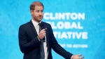 Prince Harry speaks during the Clinton Global Initiative, Tuesday, Sept. 24, 2024, in New York. (Andres Kudacki / AP Photo)