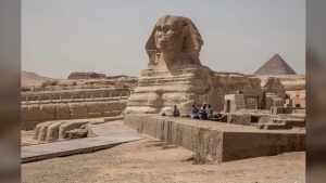 Sphinx and the Giza Pyramids