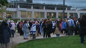 Rally held outside TDSB HQ over field trip