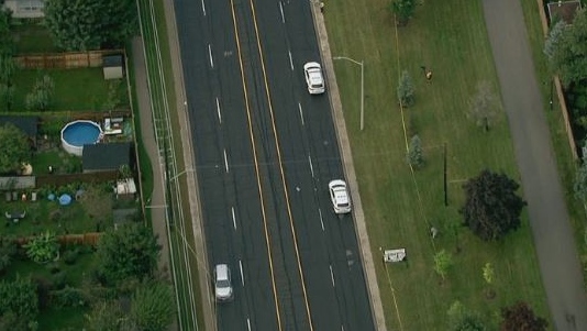 A woman was rushed to hospital in life-threatening condition after she was struck by a vehicle in Mississauga