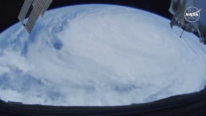 Massive Hurricane Helene seen from space