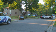 Toronto police are on the scene of a fatal stabbing on Merkley Square in Scarborough on Sunday, Sept. 29, 2024. (CTV News Toronto)