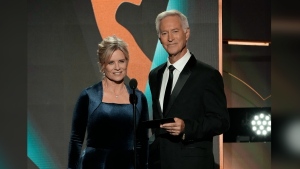 Mary Beth Evans and Drake Hogestyn