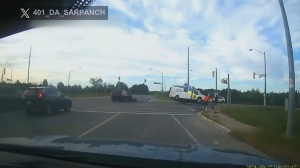 SUV driver crashes into ambulance