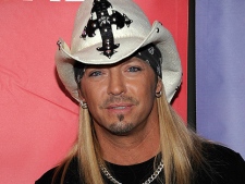 In this Jan. 10, 2010 photo Singer Bret Michaels  arrives at the NBC Universal Winter 2010 press tour party in Pasadena, Calif. (AP Photo/Dan Steinberg)